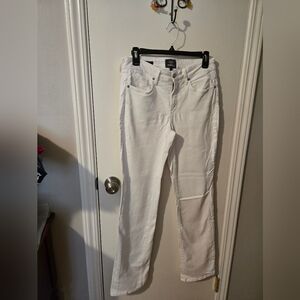 NYDJ White Straight Leg Jeans